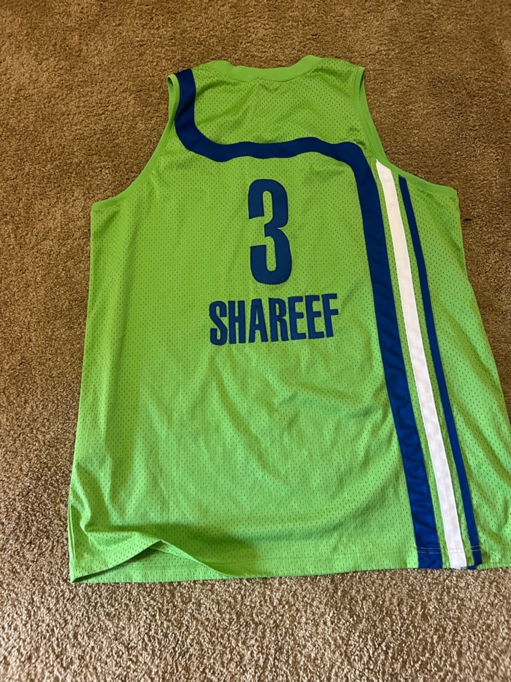 Nike Bright Green Mesh Basketball Jersey 3XL Atlanta Hawks